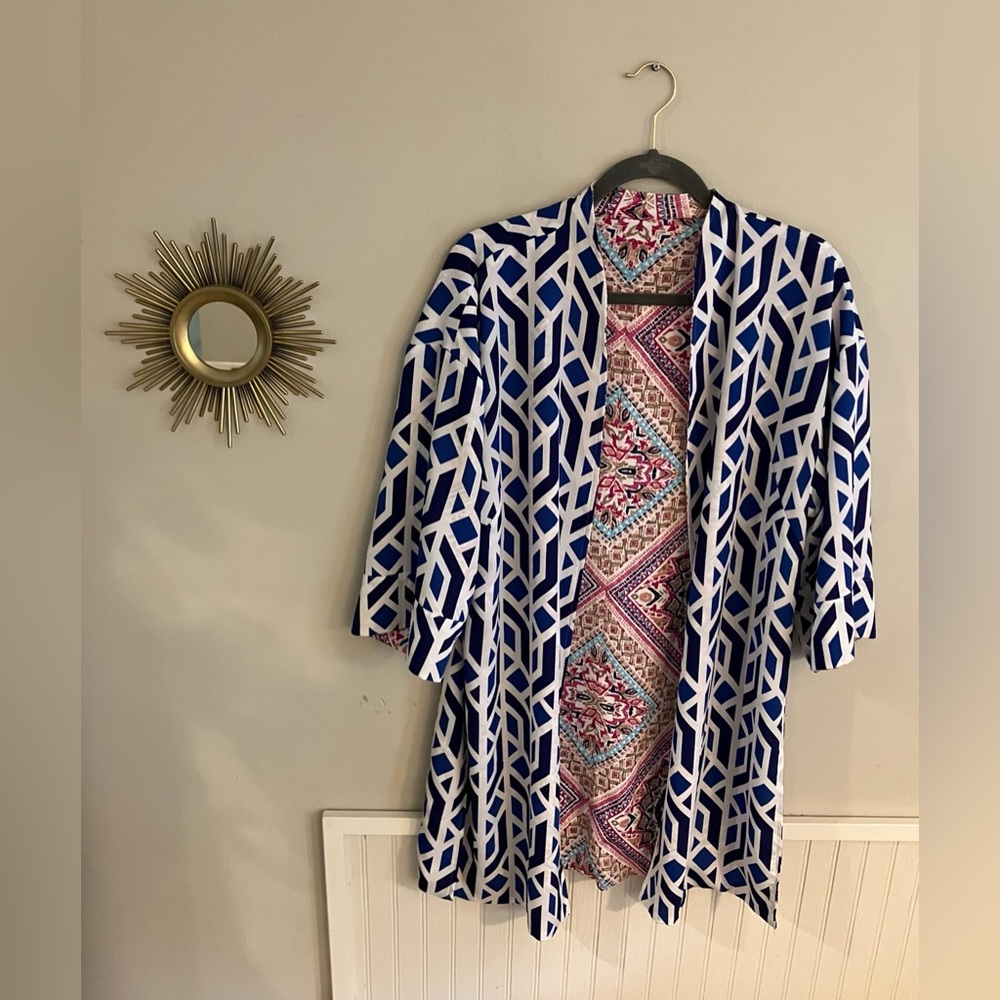 Chico's Multicolor Geometric Patterned Top - image 3